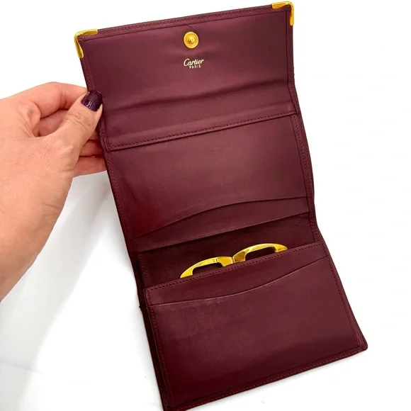 Cartier Burgundy Wallet - Picture 5 of 9